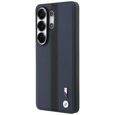 2. Etui BMW Perforated Stripe Logo MagSafe do Samsung Galaxy S26 Ultra - granatowe