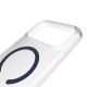 7. Etui Puro Lite Mag TPU+PC kompatybilne z MagSafe na iPhone 17 Pro - przezroczyste z niebieskim pierścieniem