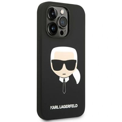 4. Etui Karl Lagerfeld Silicone Karl`s Head na iPhone 14 Pro Max - czarne