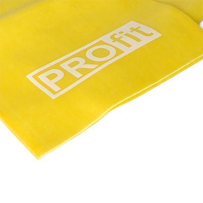 6. GUMA FITNESS PROFIT LONG LIGHT 200x15x0,35cm żółta DK 2227