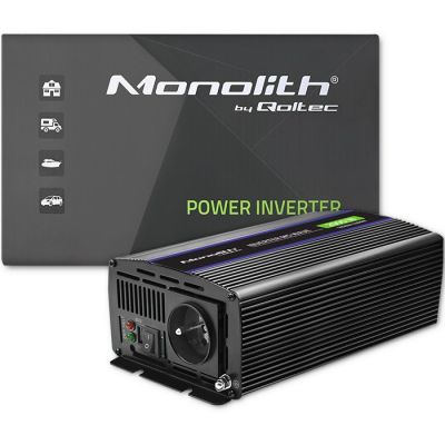 12. Qoltec Przetwornica napięcia Monolith 2000 MS Wave | 12V na 230V | 1000/2000W | USB