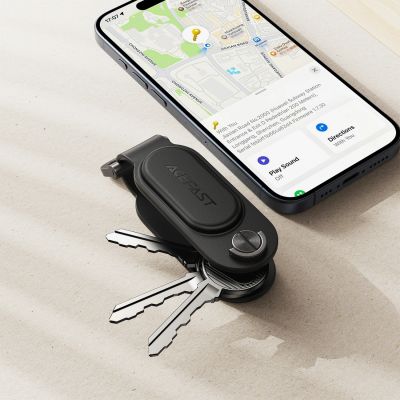 6. Lokalizator Bluetooth Acefast S4 w formie breloka na klucze kompatybilny z Apple Find My - czarny