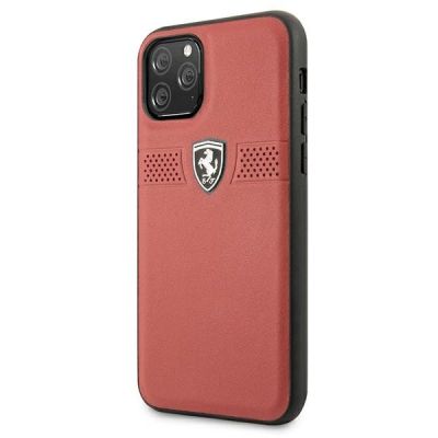 2. Etui Ferrari Off Track Leather na iPhone 11 Pro - czerwone