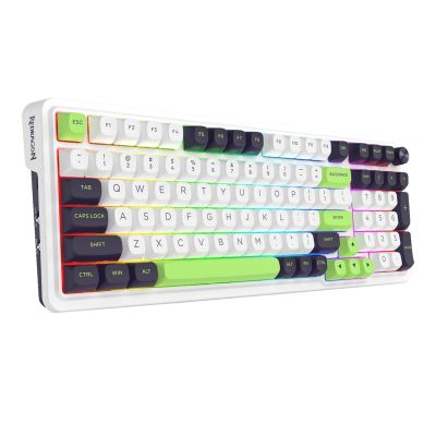 2. REDRAGON K686WBG-RGB-MAX Eisa Max klawiatura USB + RF Wireless + Bluetooth Biały, Czarny