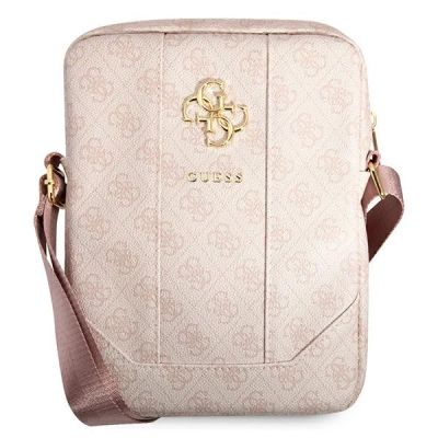 Torba Guess 4G Big Metal Logo na tablet 10'' - różowa