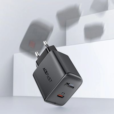 10. Acefast szybka ładowarka sieciowa USB Typ C 20W Power Delivery biały (A1 EU white)
