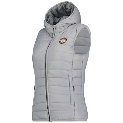 3. Kamizelka Geographical Norway Vatika Hood EO Lady 233 Gris Clair W WW1198F/GNO-LIGHT GREY