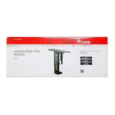 8. Equip 650892 uchwyt do komputera Uchwyt procesora pod biurkiem Czarny
