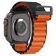 3. Pasek Pasek Spigen WBF1 na Apple Watch 44 / 45 / 46 / 49 mm - czarno-pomarańczowy