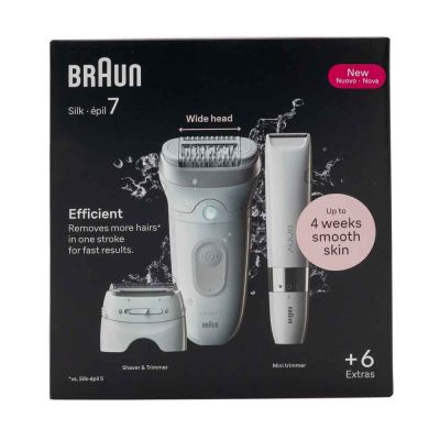 Braun Silk-épil 7 7-441 40 pęset(y) Srebrny, Biały