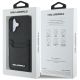 8. Etui Karl Lagerfeld HC Grained PU Cardslot Metal Elong na iPhone 16 - czarne