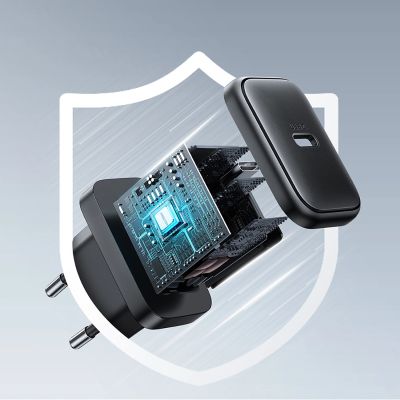 12. Ładowarka Joyroom JR-TCF23 sieciowa USB-C 25W SFC / PPS / PD - czarna