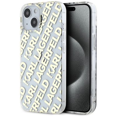 Etui Karl Lagerfeld IML Fullover Logo na iPhone 15 / 14 / 13 - złote