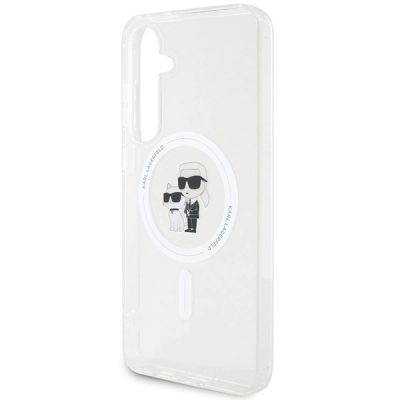 6. Etui Karl Lagerfeld IML Karl&Choupette MagSafe na Samsung Galaxy S24 - przezroczyste