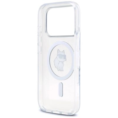 7. Etui Karl Lagerfeld IML Choupette MagSafe na iPhone 17 Pro - przezroczyste