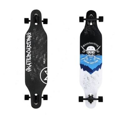 LONGBOARD NILS EXTREME SKULL WOOD SKATE