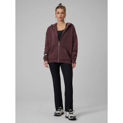 4. Bluza dresowa rozpinana z kapturem damska 4F 4FRAW25TSWSF2778-82S