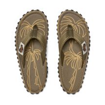 Gumbies męskie japonki ISLANDER FLIP-FLOP PALM LEAF KHAKI