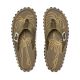 Gumbies męskie japonki ISLANDER FLIP-FLOP PALM LEAF KHAKI