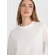 T-shirt oversize z nadrukiem damski 4F 4FRSS25TTSHF2692-11S