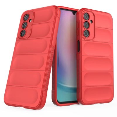 18. Magic Shield Case etui do Samsung Galaxy A24 4G elastyczny pancerny pokrowiec czerwone