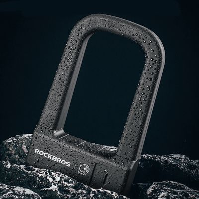 9. Zapięcie rowerowe Rockbros RBNS1 SMART z czytnikiem NFC - czarne