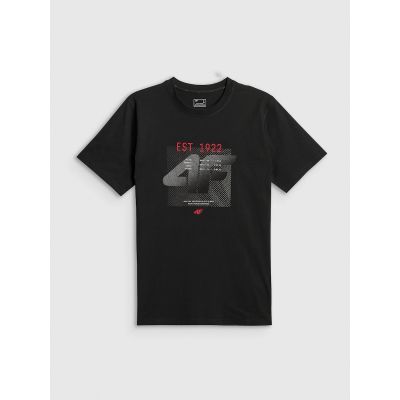 8. T-shirt regular z nadrukiem męski 4F 4FRSS26TTSHM4039-20S