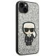 4. Etui Karl Lagerfeld Glitter Flakes Ikonik na iPhone 14 Plus - srebrne