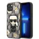 Etui Karl Lagerfeld Flower Ikonik Karl na iPhone 13 mini - szare