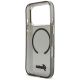 7. Etui Guess IML Glitters Script Strap MagSafe na iPhone 17 Pro - czarne