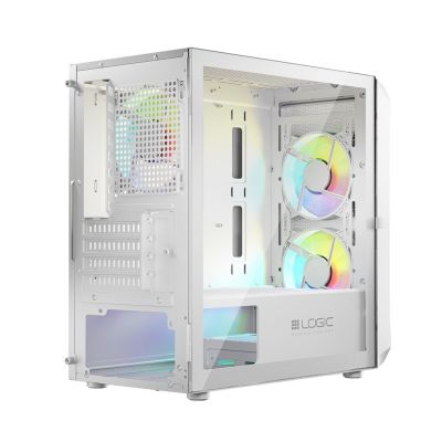 11. LOGIC OBUDOWA PORTOS ARGB MINI USB 3.0 WHITE