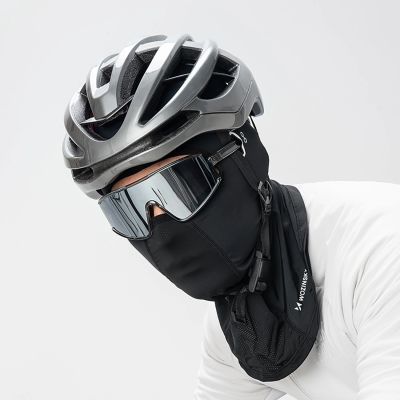 3. Kominiarka Wozinsky WKM-02B maska na twarz motocykl rower balaklava z otworami na okulary - czarna