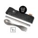 Sztućce turystyczne w etui Light My Fire Spork & Straw Kit Titanium
