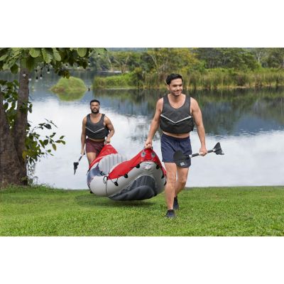 Bestway 65077 / 25 kajak sportowy 1 os. Wielobarwny Kopolimer akrylonitrylo-butadieno-styrenowy (ABS), Aluminium, Polipropylen (PP), Polichlorek winylu (PVC) Nadmuchiwany kajak