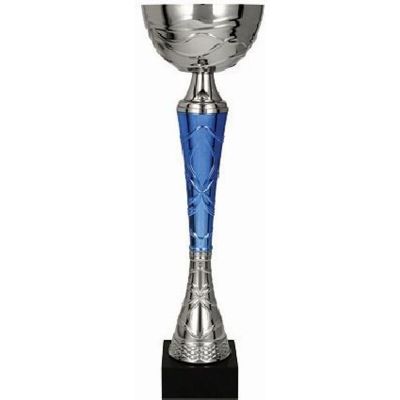 6. Puchar metalowy srebrno-niebieski TUMAS BL
