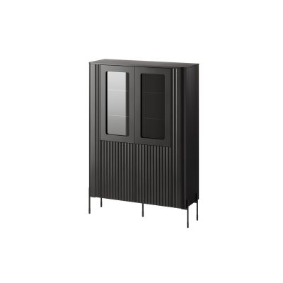 Witryna VERA 110x40x160 czarny mat