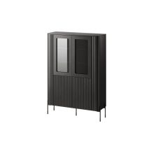 Witryna VERA 110x40x160 czarny mat