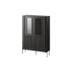 Witryna VERA 110x40x160 czarny mat