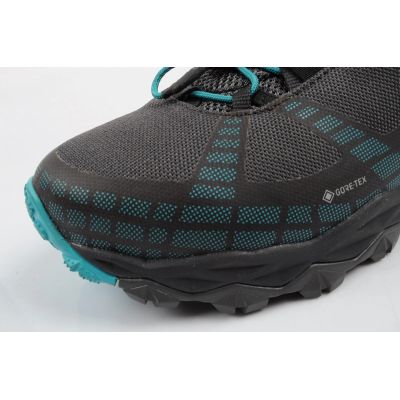 6. Aku buty sportowe trekkingowe damskie Flyrock Gore-tex wytrzymałe szare niebieskie