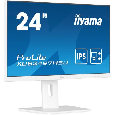 4. Iiyama TFT XUB2497HSU IPS 24'' HDMI/DP/2xUSB/hoev/weiß - Płaski ekran - 60.5 cm