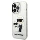 2. Etui Karl Lagerfeld Glitter Karl&Choupette na iPhone 14 Pro - przezroczyste