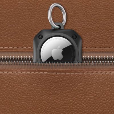 7. Etui Tech-Protect Rough Pro na Apple AirTag 1 / 2 z kółkiem - czarne