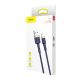 6. Kabel Baseus Cafule USB-A / Lightning 1.5A QC 3.0 2 m - niebiesko-złoty