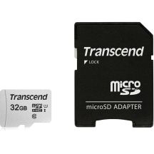 SD microSD Card  32GB Transcend SDHC USD300S-A w/Adapter