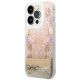 2. Etui Guess Paisley Liquid Glitter na iPhone 14 Pro - złote
