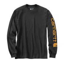 Koszulka z długim rękawem Carhartt Sleeve Logo T-Shirt L/S - carbon heather rozmiar: s