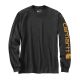 Koszulka z długim rękawem Carhartt Sleeve Logo T-Shirt L/S - carbon heather rozmiar: s