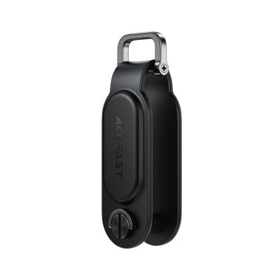 Lokalizator Bluetooth Acefast S4 w formie breloka na klucze kompatybilny z Apple Find My - czarny