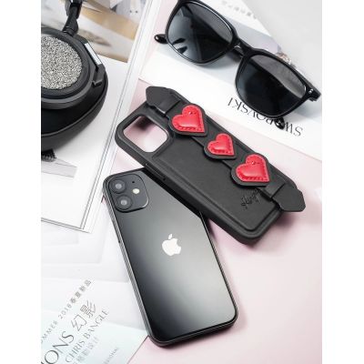 15. Kingxbar Sweet Series żelowe etui ozdobione oryginalnymi Kryształami Swarovskiego z podstawką iPhone 12 mini zielony