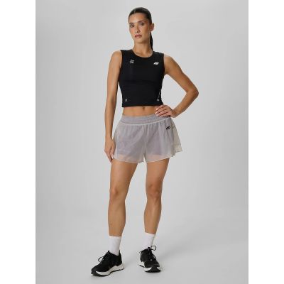 5. Crop top treningowy szybkoschnący damski 4F 4FRAW26TFSLF1271-20S